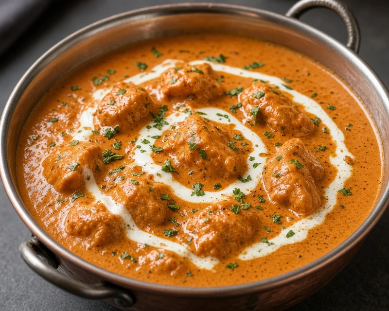 Butter chicken at Darbar Restaurant, Indian restaurant in downtown Saskatoon, SK