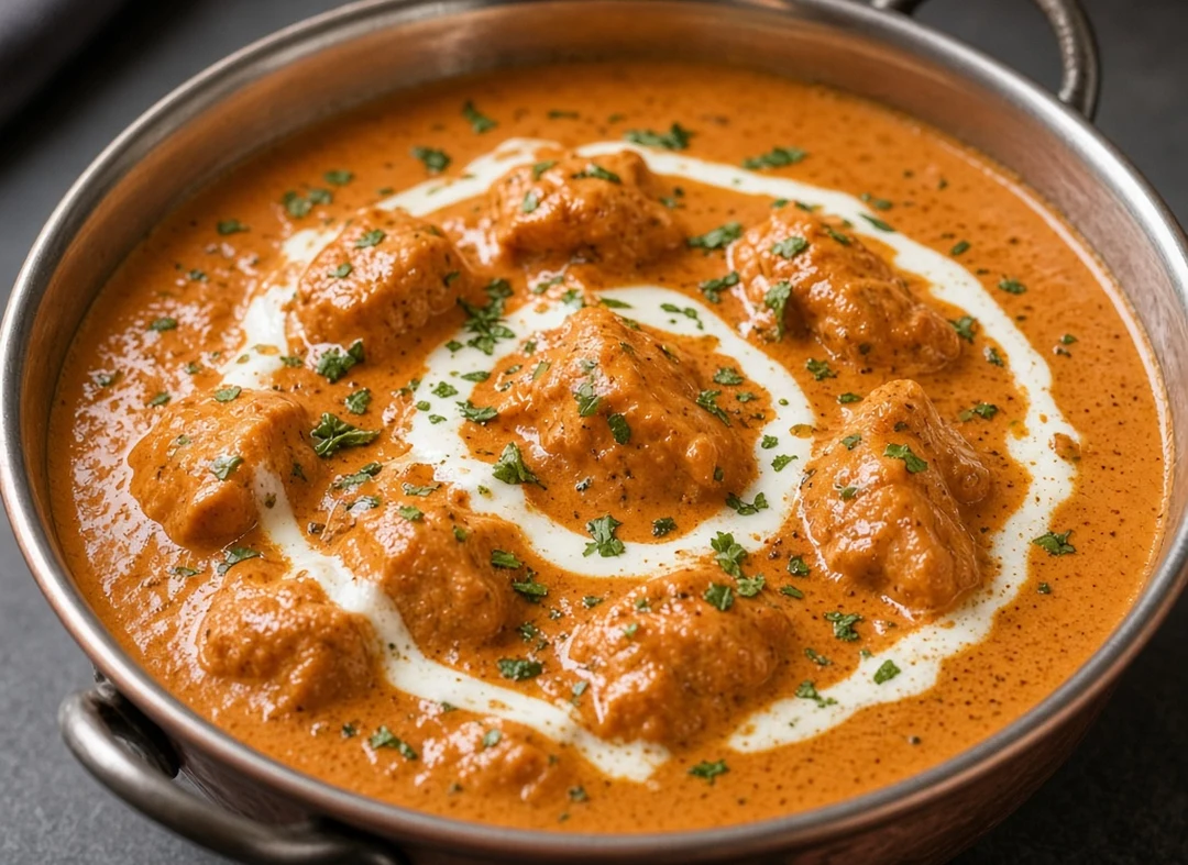 Butter Chicken in a creamy tomato and fenugreek sauce at Darbar Restaurant, Indian food in downtown Saskatoon