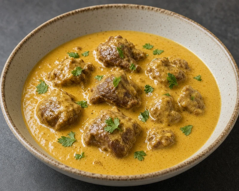 Mango lamb curry at Darbar Restaurant Warman, Central Street, SK